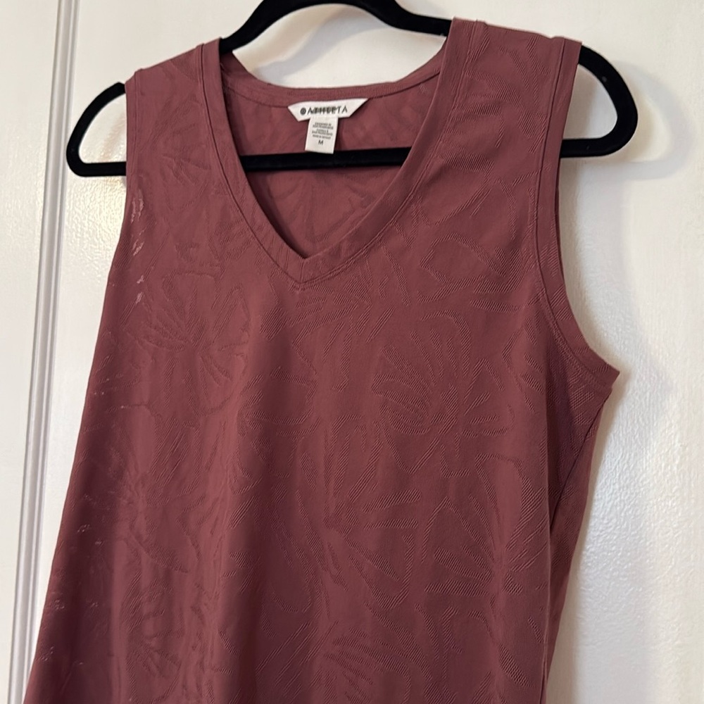 Athleta Women's Sleeveless Top - Dusty Rose/ Mauve, medium